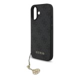 Guess 4G Charm Zadní Kryt pro iPhone 17 Tone on Tone Grey