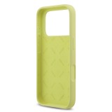 Guess Liquid Silicone 4G Metal Logo Zadní Kryt pro iPhone 17 Pro Yellow