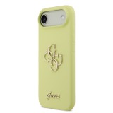 Guess Liquid Silicone 4G Metal Logo Zadní Kryt pro iPhone Air Yellow