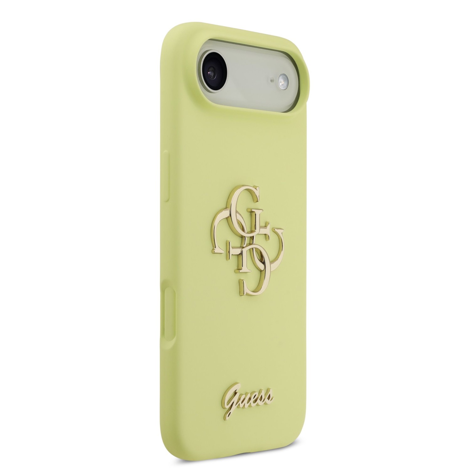 Guess Liquid Silicone 4G Metal Logo Zadní Kryt pro iPhone Air Yellow
