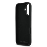 Karl Lagerfeld Liquid Silicone Metal Ikonik Zadní Kryt pro iPhone 17 Black