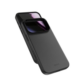 Zadní ochranný kryt Epico Leather Mag+ Case pro Apple iPhone 17 Pro, černá