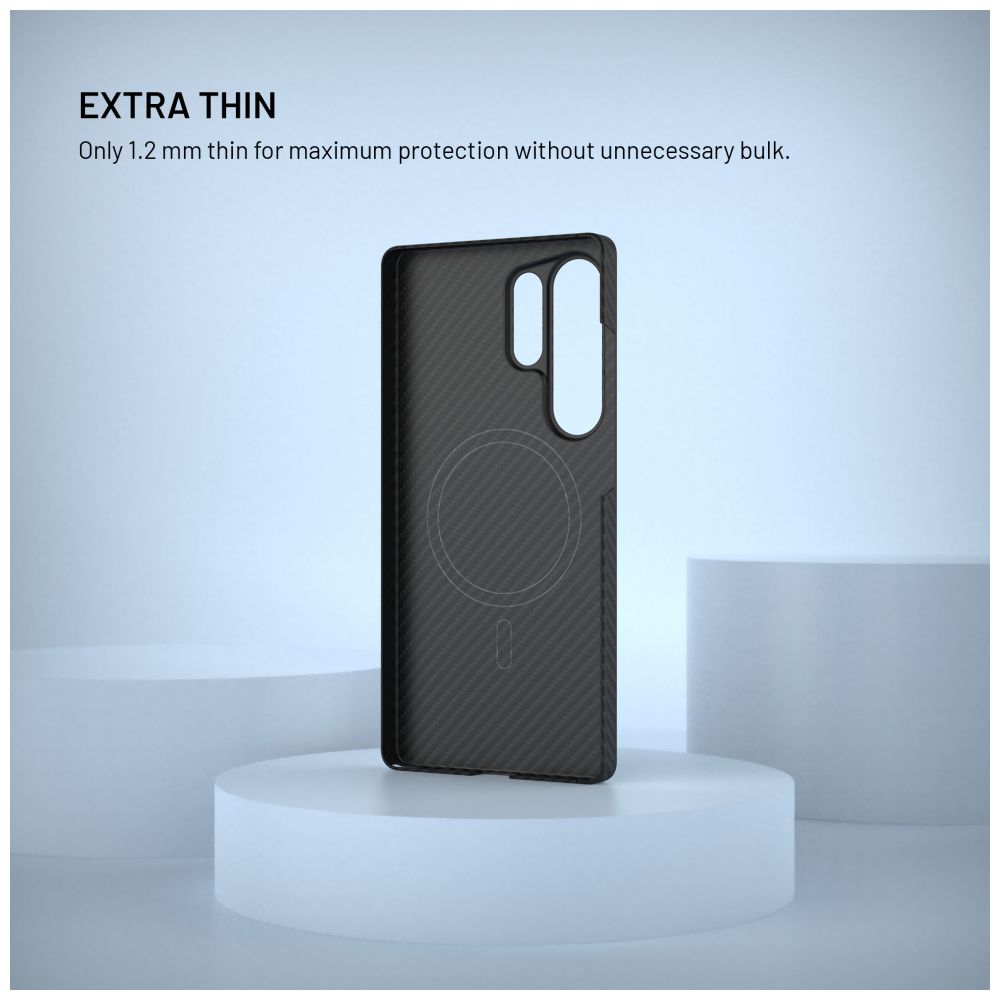 Aramidový zadní kryt FIXED MagVelar s podporou MagSafe pro Apple iPhone Air, černý