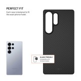 Aramidový zadní kryt FIXED MagVelar s podporou Magsafe pro Samsung Galaxy S26+, černá