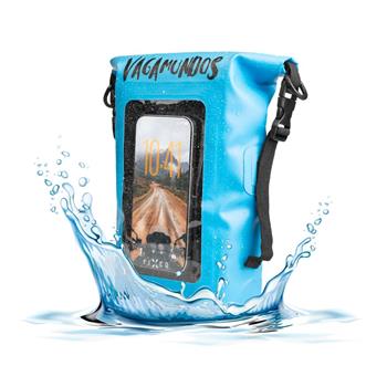 Voděodolný vak FIXED Float Bag s kapsou pro mobilní telefon 3L, vandrácký speciál, modrá