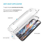 Ultra odolné tvrzené sklo FIXED Armor s Anti-dust aplikátorem a AR vrstvou pro Samsung Galaxy S26, černá
