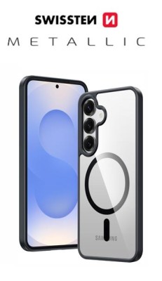 Silikonové pouzdro Swissten Clear Jelly MagStick pro Apple iPhone 17 Pro Max, černá