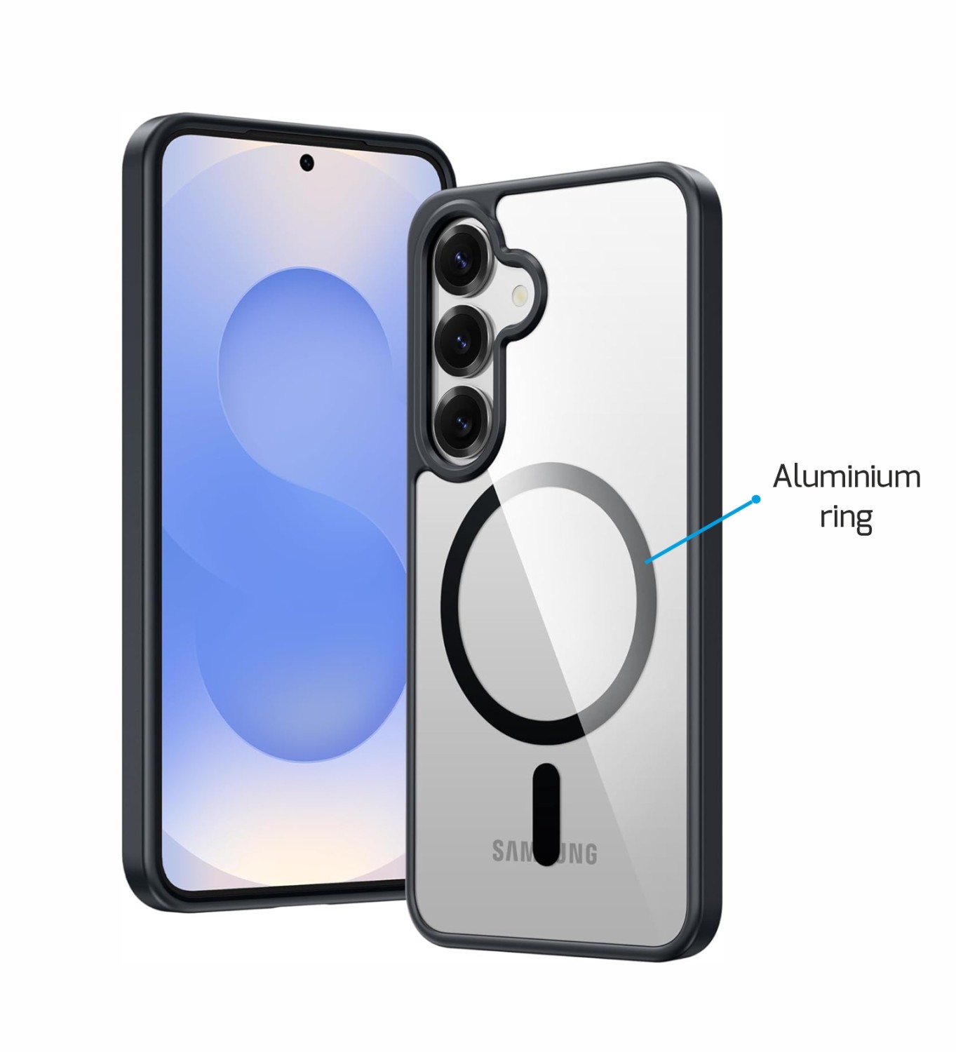 Silikonové pouzdro Swissten Clear Jelly MagStick pro Apple iPhone 17, černá