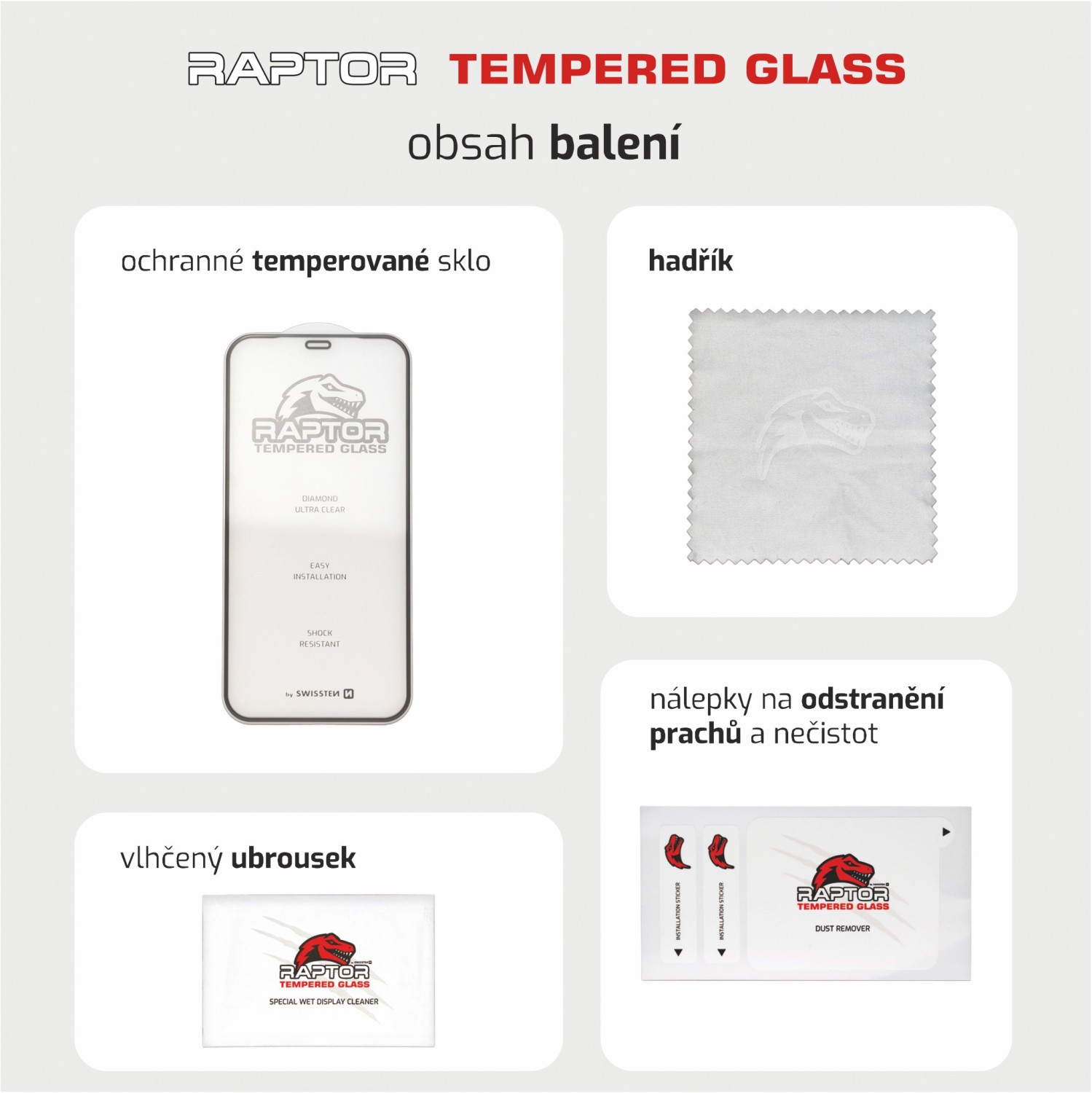 Tvrzené sklo Swissten Raptor Diaomond Ultra Clear 3D pro Apple iPhone 17 Pro Max, černá