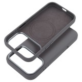 FORCELL F-PROTECT Frame Premium case compatible with MagSafe for IPHONE 17 gray