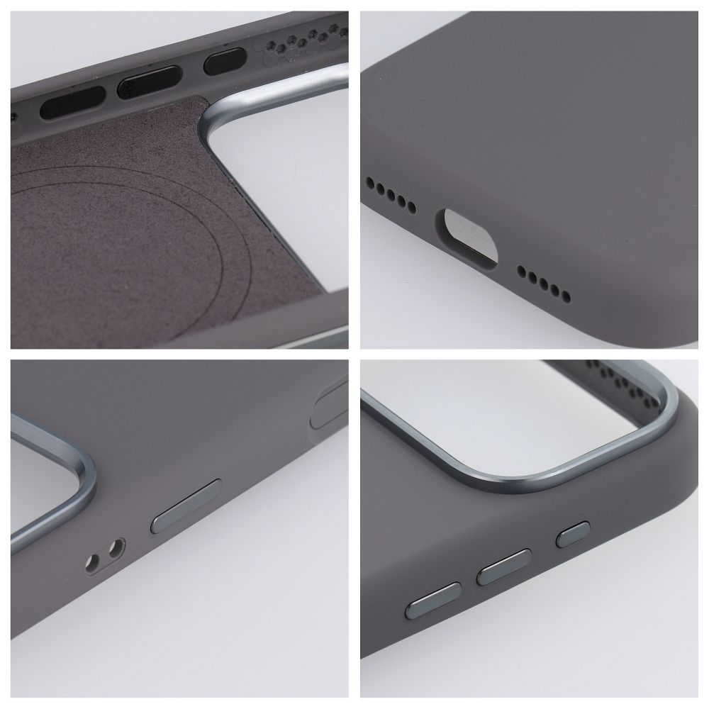 FORCELL F-PROTECT Frame Premium case compatible with MagSafe for IPHONE 17 Air gray