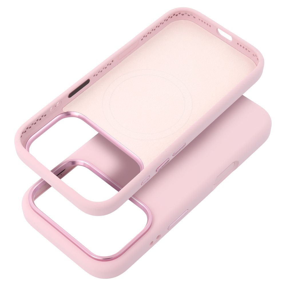 FORCELL F-PROTECT Frame Premium case compatible with MagSafe for IPHONE 17 Air pink