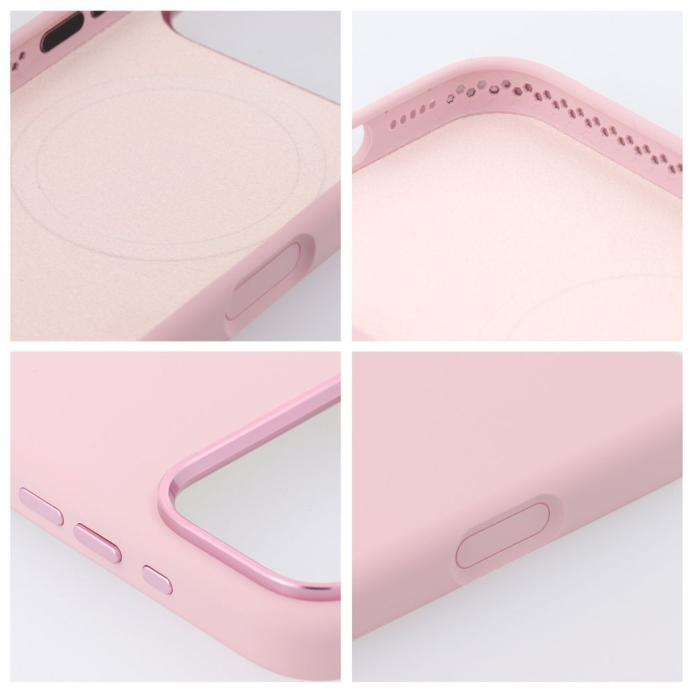 FORCELL F-PROTECT Frame Premium case compatible with MagSafe for IPHONE 17 Air pink
