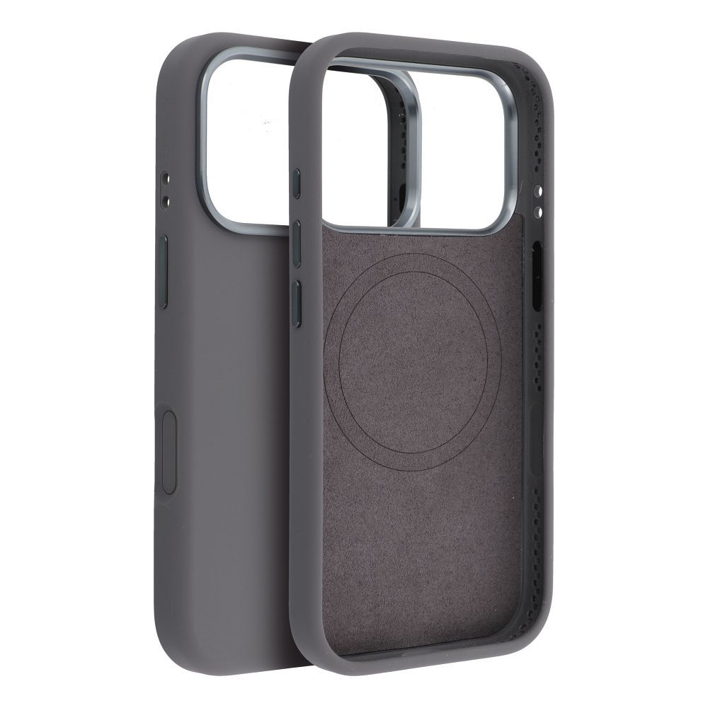 FORCELL F-PROTECT Frame Premium case compatible with MagSafe for IPHONE 15 gray