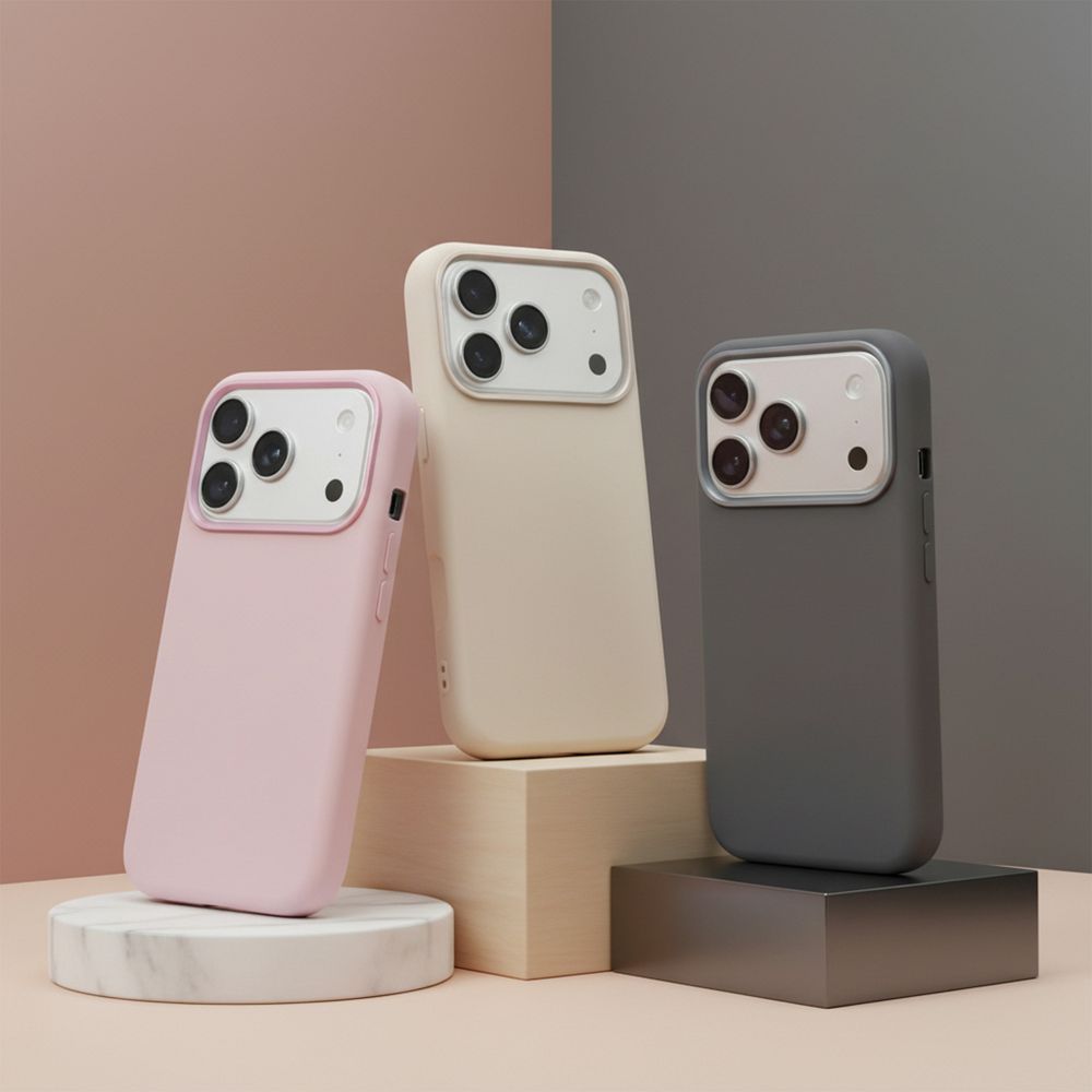 FORCELL F-PROTECT Frame Premium case compatible with MagSafe for IPHONE 15 gray