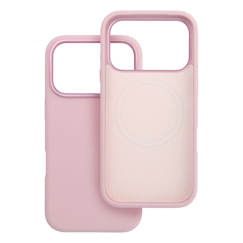 FORCELL F-PROTECT Frame Premium case compatible with MagSafe for IPHONE 15 pink