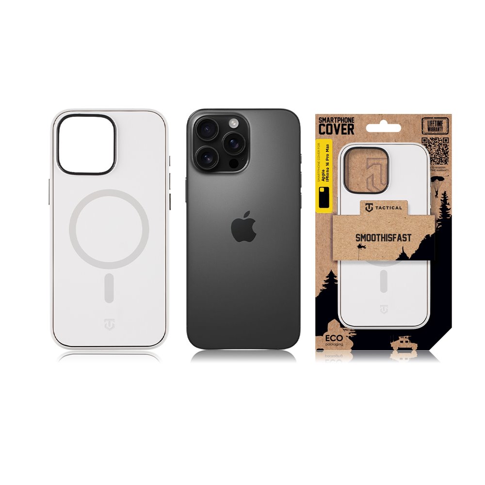 Tactical MagForce SmoothIsFast Kryt pro Apple iPhone 16 Pro Max Chalk