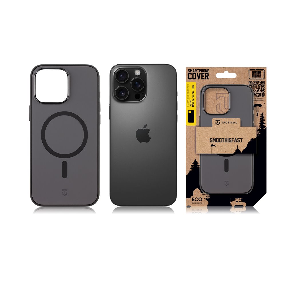 Tactical MagForce SmoothIsFast Kryt pro Apple iPhone 16 Pro Max Asphalt