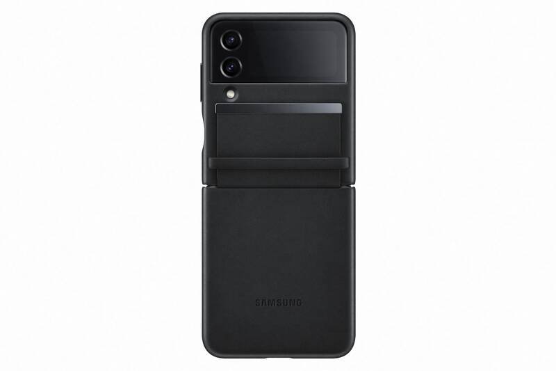 EF-VF721LBE Samsung Kožený Kryt pro Galaxy Z Flip 4 Black