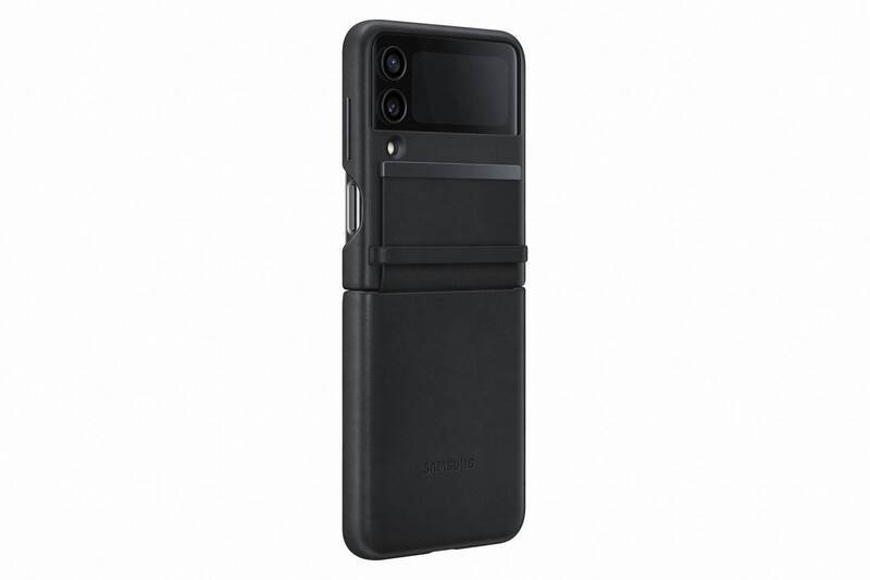 EF-VF721LBE Samsung Kožený Kryt pro Galaxy Z Flip 4 Black