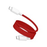 OnePlus SuperVooc USB-C/USB-C, 10A, 1,2m červená