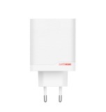 OnePlus SuperVooc120W Dual USB-A + USB-C Cestovní Nabíječka + USB-C/USB-C Kabel bílá