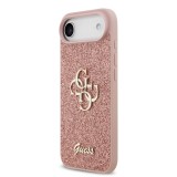 Guess PU Fixed Glitter 4G Metal Logo Zadní Kryt pro iPhone Air Pink