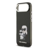 Karl Lagerfeld IML Aquarelle Karl and Choupette Zadní Kryt pro iPhone Air Black