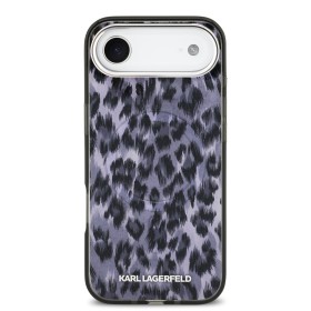 Zadní kryt Karl Lagerfeld IML Leopard MagSafe pro Apple iPhone Air, šedá