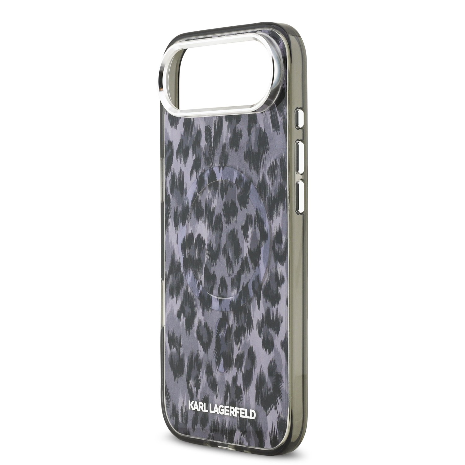 Karl Lagerfeld IML Leopard MagSafe Zadní Kryt pro iPhone Air Grey