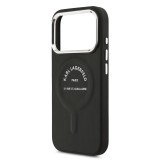 Karl Lagerfeld PU RSG Logo MagSafe Zadní Kryt pro iPhone 17 Pro Max Black