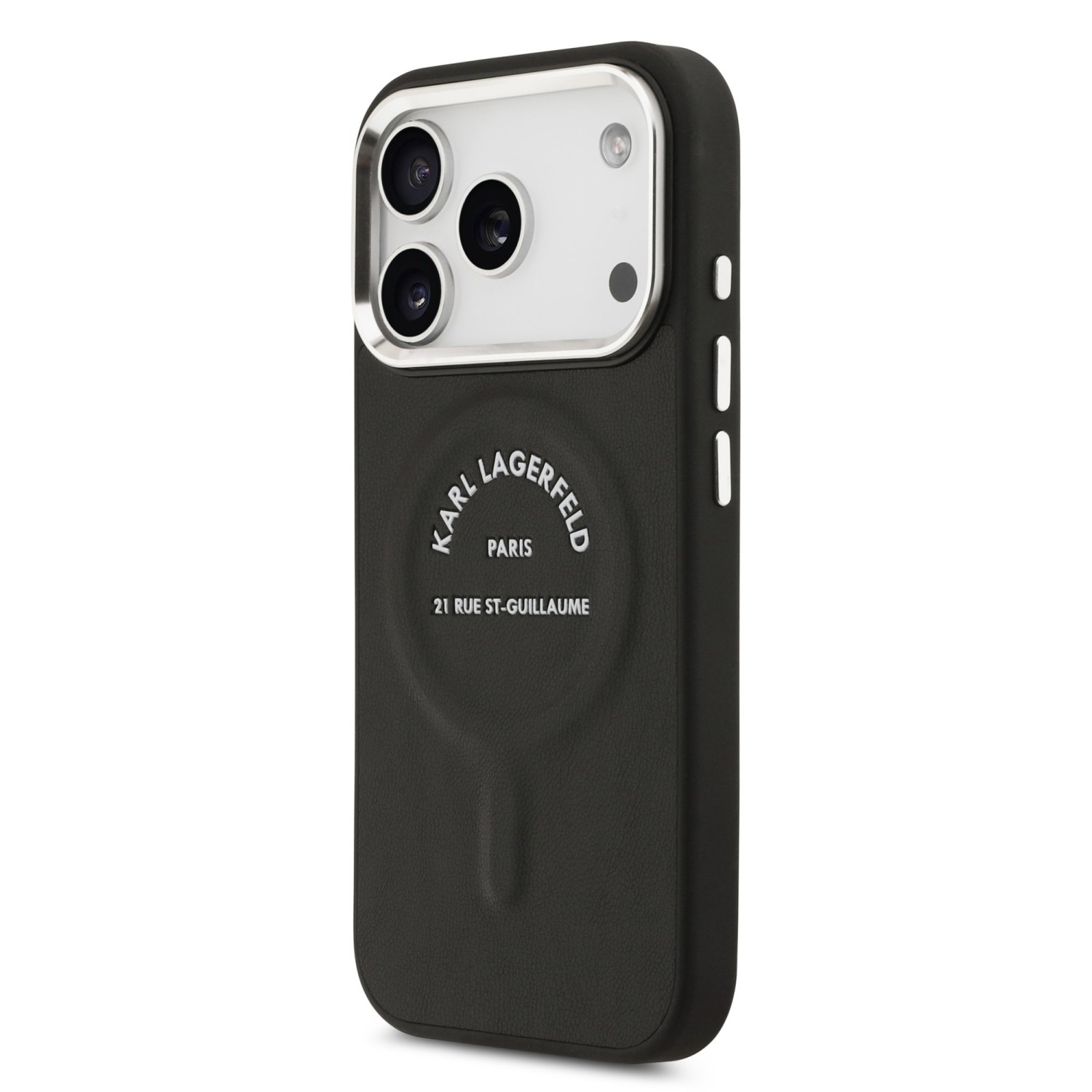 Karl Lagerfeld PU RSG Logo MagSafe Zadní Kryt pro iPhone 17 Pro Black