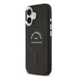 Karl Lagerfeld PU RSG Logo MagSafe Zadní Kryt pro iPhone 17 Black