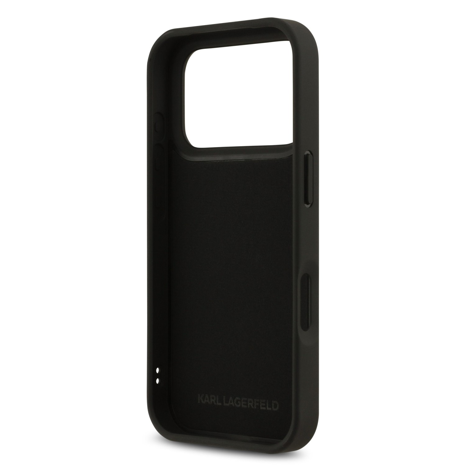 Karl Lagerfeld 3D Rubber Karl and Choupette Zadní Kryt pro iPhone 17 Pro Black