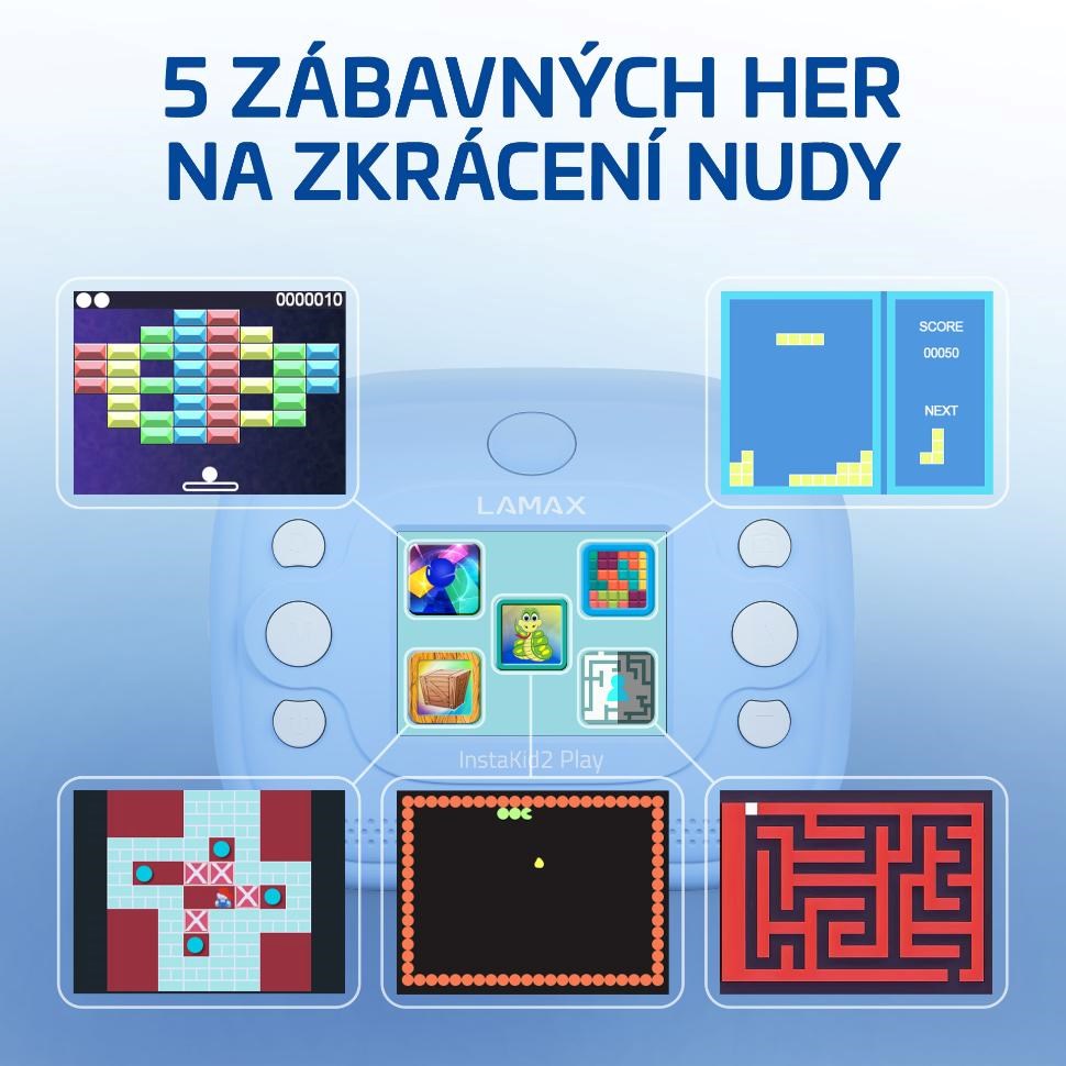 LAMAX InstaKid2 Play modrá