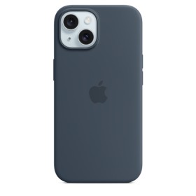 Zadní kryt Silicone Case with MagSafe s Apple iPhone 15, storm blue