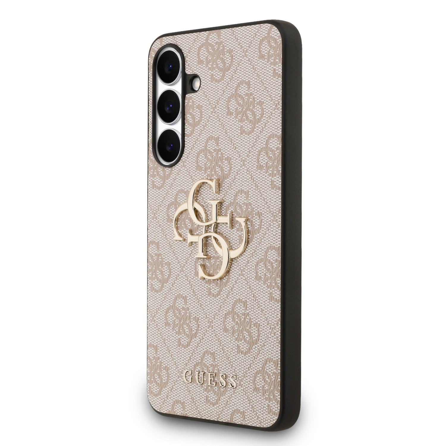 Guess PU 4G Metal Logo Zadní Kryt pro Samsung Galaxy S25 FE Pink