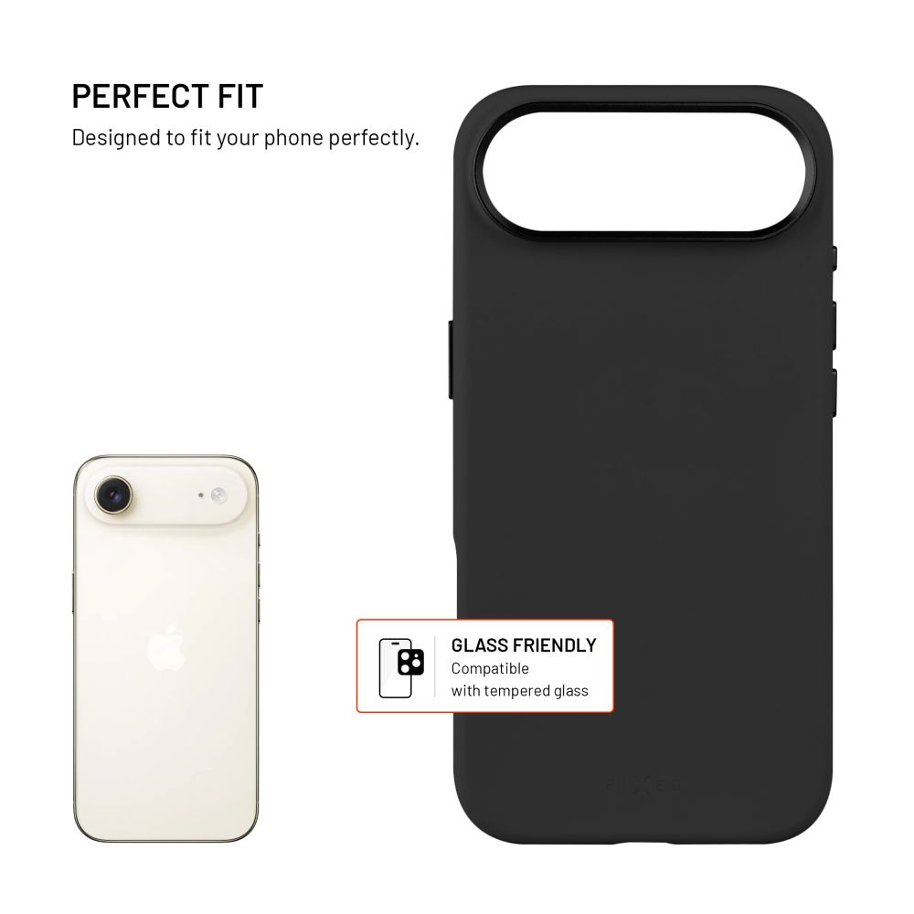 Zadní kryt FIXED MagFlow s podporou MagSafe pro Apple iPhone Air, černý