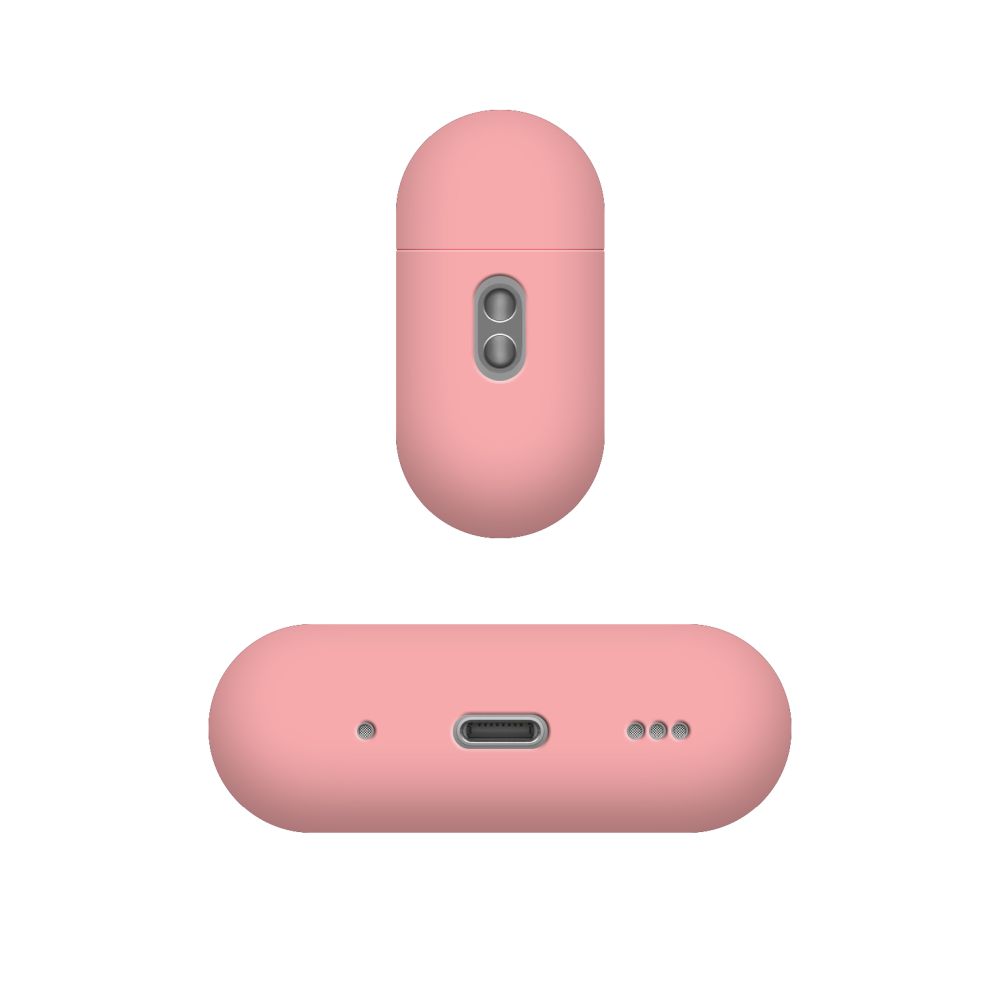 Ultratenké silikonové pouzdro FIXED Silky pro Apple AirPods Pro 3, růžové