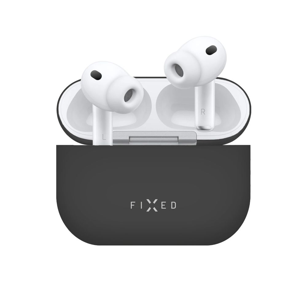 Ultratenké silikonové pouzdro FIXED Silky pro Apple AirPods Pro 3, černé