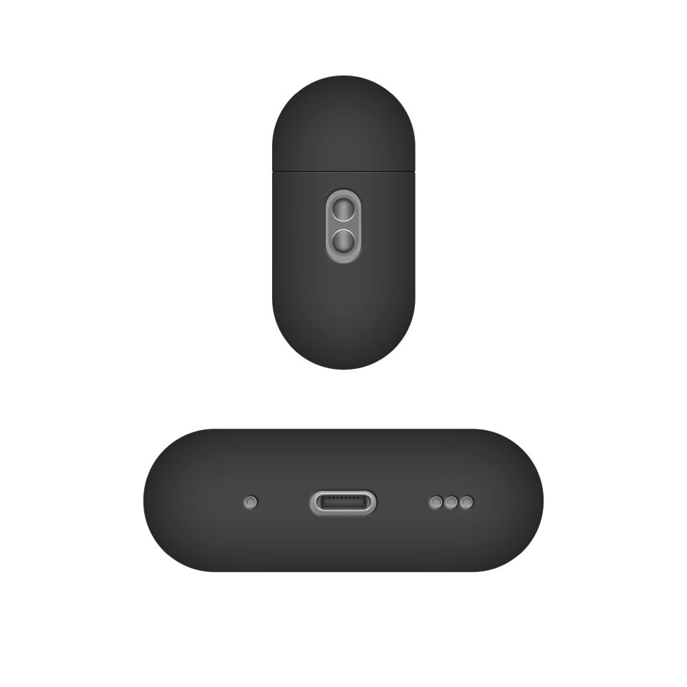 Ultratenké silikonové pouzdro FIXED Silky pro Apple AirPods Pro 3, černé