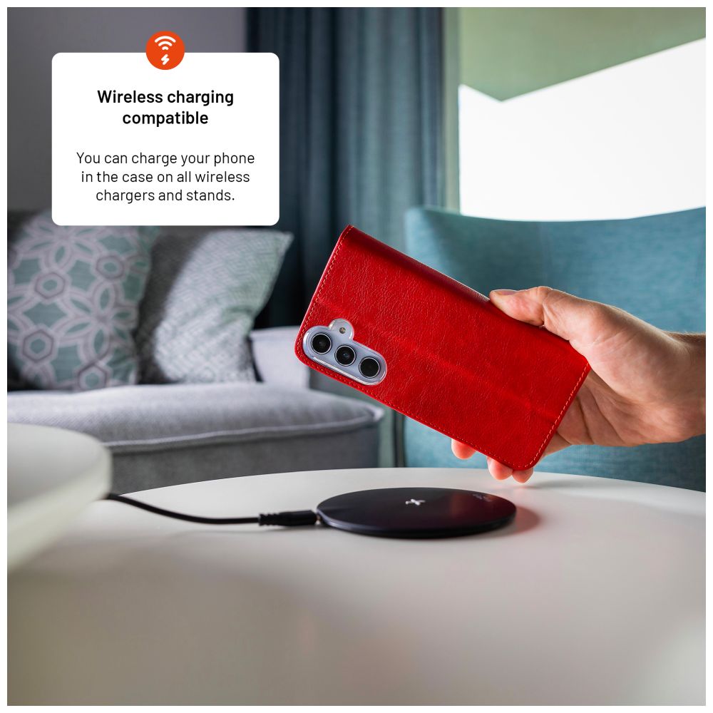 Pouzdro typu kniha FIXED Opus pro Samsung Galaxy A37 5G, červené