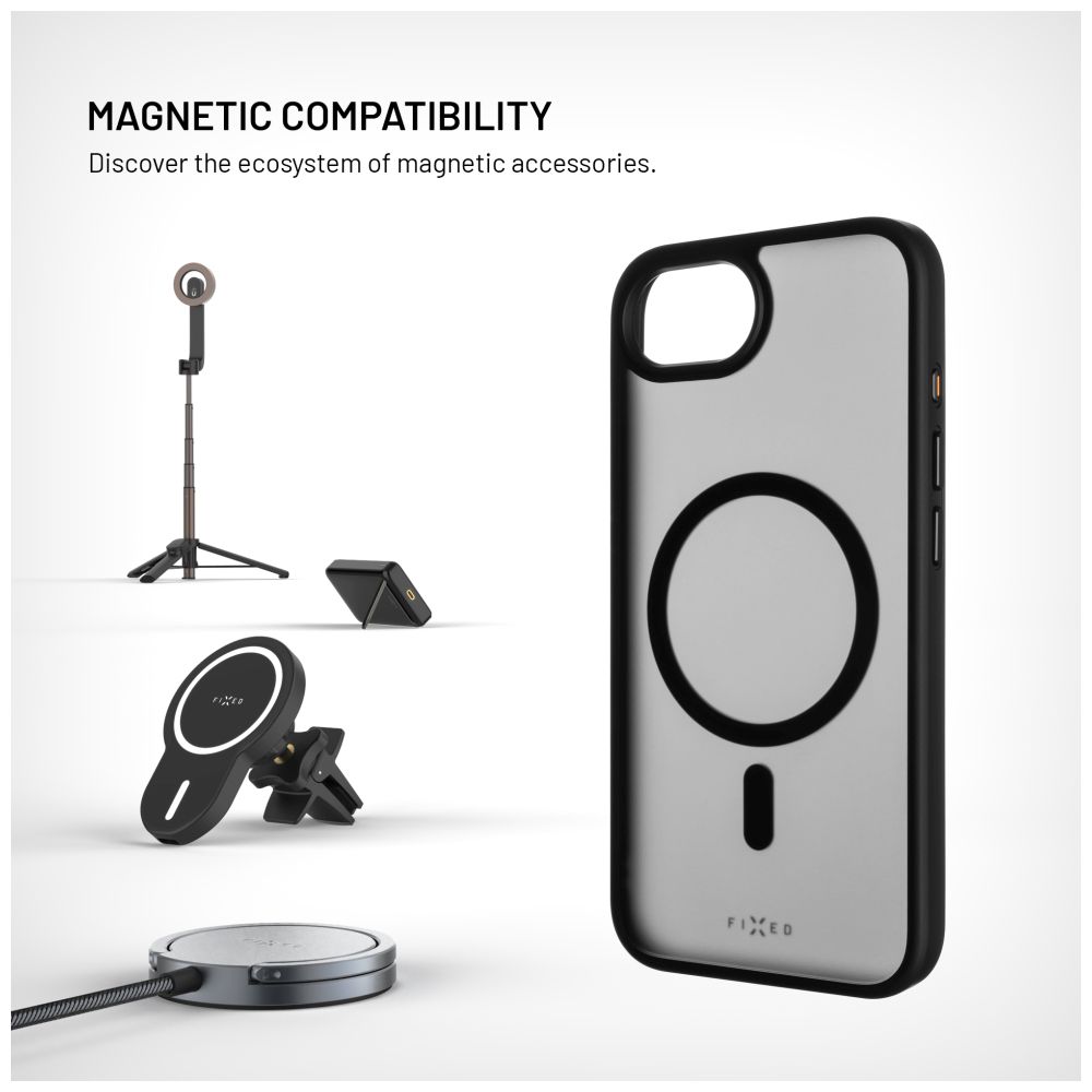 Zadní kryt FIXED MagMisty s podporou MagSafe pro Samsung Galaxy S26, černá