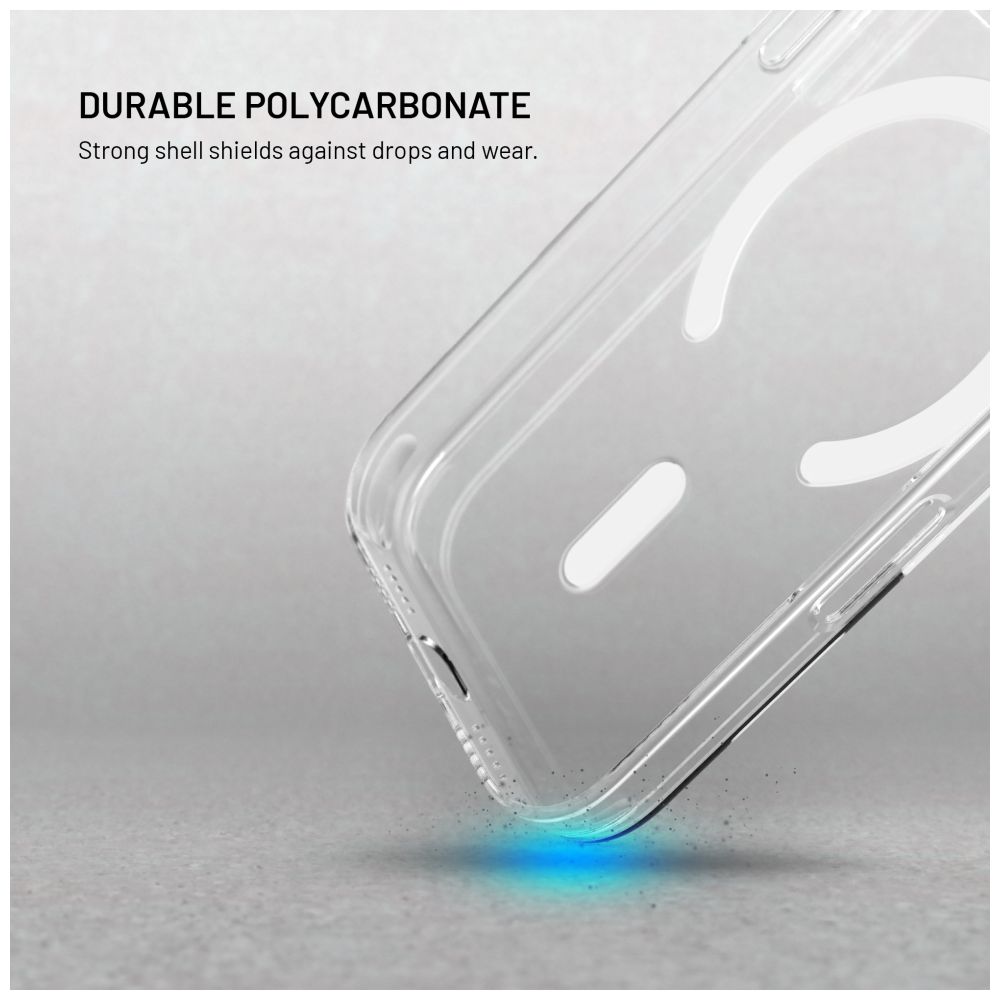 Zadní kryt FIXED MagShell s podporou MagSafe pro Samsung Galaxy S26+, čirá