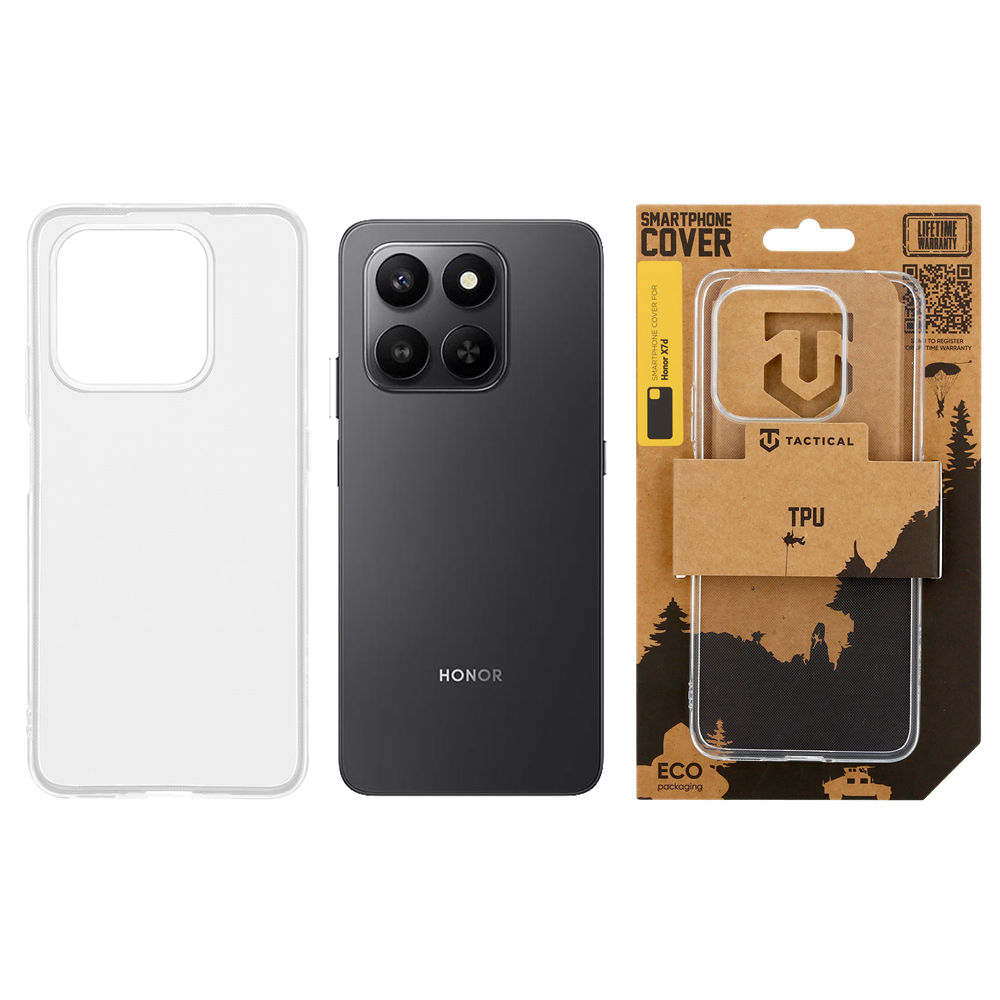 Tactical TPU Kryt pro Honor X7d Transparent