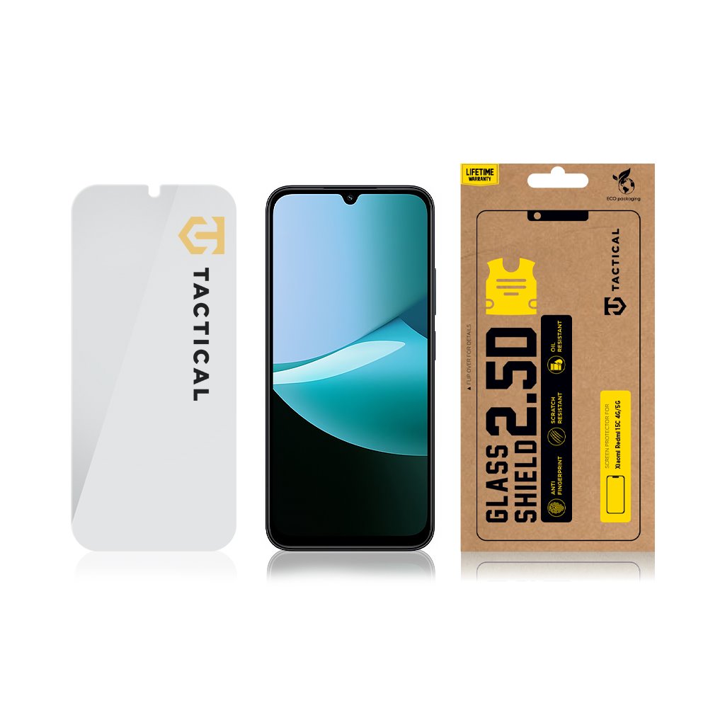 Tactical Glass Shield 2.5D sklo pro Xiaomi Redmi 15C 4G/5G Clear