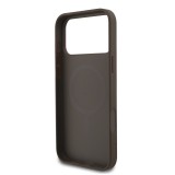 Guess PU Leather 4G Colored Ring MagSafe Zadní Kryt pro iPhone 17 Pro Max Brown