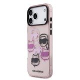 Karl Lagerfeld IML Multi K&CH Heads Zadní Kryt pro iPhone 17 Pro Max Pink