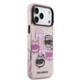 Karl Lagerfeld IML Multi K&CH Heads Zadní Kryt pro iPhone 17 Pro Max Pink
