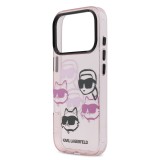 Karl Lagerfeld IML Multi K&CH Heads Zadní Kryt pro iPhone 17 Pro Pink